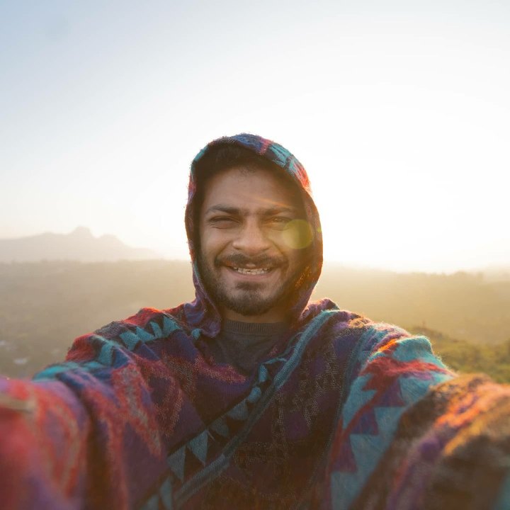 Ashik watching sunrise